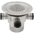 Blücher 110 mm afløbsskål til vinyl, med studs, lodret