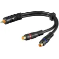 Pro RCA adapter RCA M - 2xRCA F