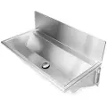Purus Vaskerende 1000mm m/bagplade - sæberende/afl midt slebet rf st