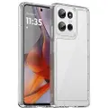 Mtp Products Motorola Moto G75 Anti-Shock Hybrid-deksel - Gjennomsiktig