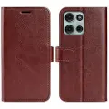 Mtp Products Motorola Moto G75 Lommebok-deksel med Magnetisk Lukning - brun
