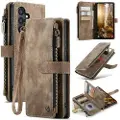 CASEME Samsung Galaxy S25+ C30 Multifunksjonell Lommebok-deksel - Brun