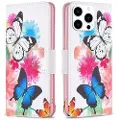 Mtp Products iPhone 16 Pro Wonder Series Lommebok-deksel - Sommerfugler