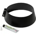 Metalbestos MB uØ 250mm krave til inddæk. - sort, inclusiv skruer og silicone (Multi25, Multi50, Wood)