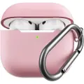 KEYBUDZ Elevate Series-deksel med nøkkelring for Airpods 4. generasjon - Rosa