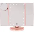 Uniq Hollywood trifold make up spejl - rose gold