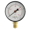 Erik Fćrgemann Manometer 1/2XØ100 0-10 bar/0-100 MVS, nedadrettet studs