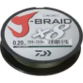 Daiwa J-braid 8 Flettet Fiskesnøre 300 M