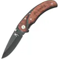 Browning Framelock Drop Point foldekniv, Black/Cocobolo