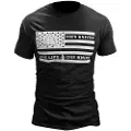 Tops knives Flag Logo Black t-skjorte, L