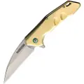 Rough Ryder Brass Linerlock foldekniv, wharncliffe