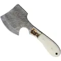 Marbles Damascus Hatchet Smooth Bone