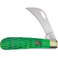 Hen & Rooster Hawkbill Green Pick Bone foldekniv