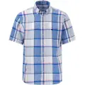 Fynch&Hatton Colorful Linen Checks Kortarmet Skjorte