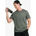 MM Sports Workout T-shirt Emblem, Faded Green - L