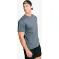MM Sports Workout T-shirt Emblem, Faded Blue - L
