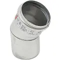 Blücher rustfri 30 grader bøjning Ø75 mm - AISI304/EN1.4301