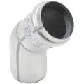 Blücher rustfri 45 grader bøjning Ø50 mm - AISI304/EN1.4301