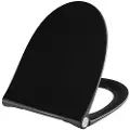 Pressalit Sway Norden 1030 toiletsæde soft close/lift-off sort Polygiene