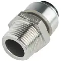 Roth overgang rustfri stål 15 mm x 1/2 nippel