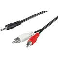 Goobay MiniJack - 2xRCA - Black - 5m