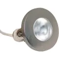 Nordtronic Viola Mini Downlight 350mA, 2W LED 2700K, udendørs, børstet stål