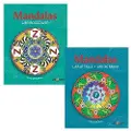 CSBOOKS Mandalas malebøger - Lær at tælle & Lær Bogstaver - 2 stk.