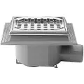 Purus Maxiflex 50 mm afløbsskål til beton, uden studs, vandret
