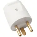 ELWORKS Plug s4 round w/earth white