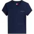 Tommy Hilfiger for woman. DW0DW21164 Slim Linear T-shirt navy (M), Casual, Short sleeve, Organic Cotton, Sustainable