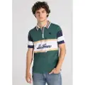LOIS Jeans for man. 132813006 Polo Block Green (3XL), Casual, Cotton, Short sleeve