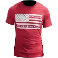 Tops knives Flag Logo Red t-skjorte, 2XL