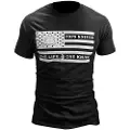 Tops knives Flag Logo Black t-skjorte, 2XL