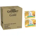 Gourmet Jumbopakke Gourmet Gold saftige fine strimler 96 x 85 g - Kylling, Havfisk, Storfe, Laks
