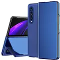 Mtp Products Luxury Series Mirror View Samsung Galaxy Z Fold3 5G Flip-deksel - Blå