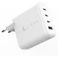 Lippa 100W 3 x USB-C PD & USB-A QC GaN Wall Charger - White