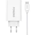 Foneng Fast charger 1x USB EU43+ USB Type C cable
