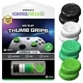 KontrolFreek No-Slip Thumb Grips - Tommelgrepsett for spillkontroll - svart, hvit, grønn, lys grønn
