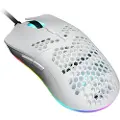 Dutzo Keiry? RGB - Matt White - Gaming mus - Optisk - 6 - Hvit med RGB lys