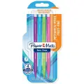 Paper Mate Non-Stop Mechanical Pencil | 0.7mm | HB #2 | Assorted Neon Barrel Colours | 4 Count