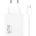 Xiaomi MDY-12-EJ - Strømadapter - 67 watt - 3 A (USB) - på kabel: USB-C - hvit