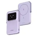 UGREEN Uno Magnetic Wireless 7.5W Nødlader - Lilla - 5000 mAh