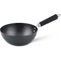 Ken Hom Excellence, Rund, Wok-/stekepanne, Svart, Kull stål, 1,5 mm, Keramisk, Gass, Halogen, Induksjon