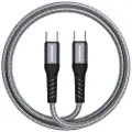 Riversong Hercules 06 Nylonflettet USB-C-kabel - 1m/100W - grå