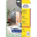 Avery L7120 - Papir - permanent klæbemiddel - hvit - 35 x 35 mm 875 etikett(r) (25 ark x 35) etiketter