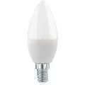 Eglo - LED-lyspære - form: C37 - E14 - 5.5 W (ekvivalent 40 W) - klasse F - varmt hvitt lys - 3000 K - opal