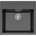Franke SID610-50 Tectonite - Franke SID610-50 Tectonite vask i grafit.Bagpl med hanehul