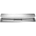 Unidrain afløbsarmatursæt - 700mm vinyl m/rist/ramme st rf