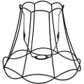 QAZQA Metallskjerm svart 35/29 - Granny Frame