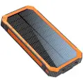 Lippa 10000mAh solcelle-energibank - 2x USB-A - svart
